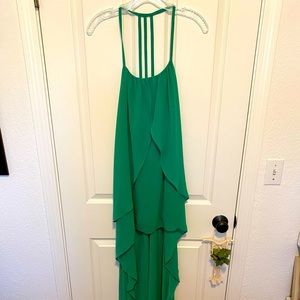 Arden B Green Chiffon Dress